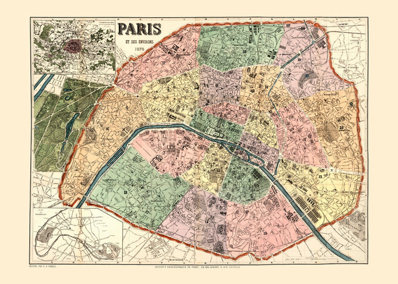 Map of Paris