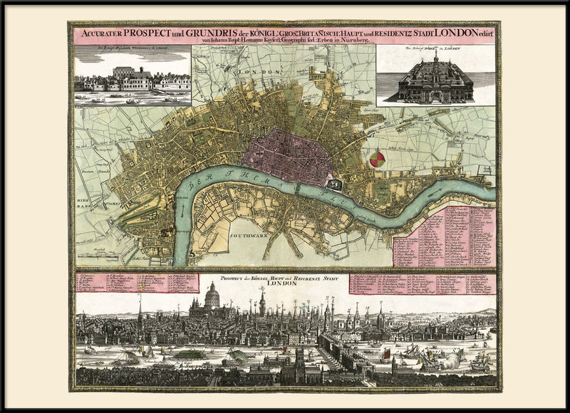 Map of London prospect