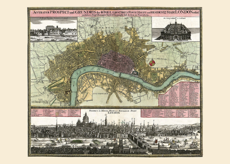 Map of London prospect