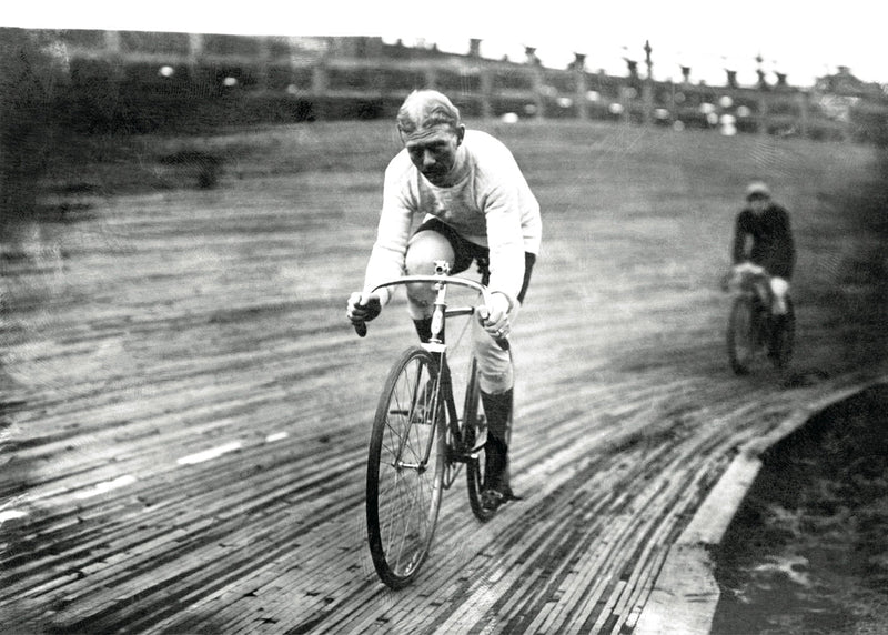 Man and bicycle